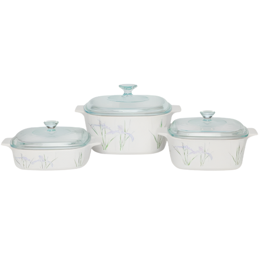 CorningWare Classics 6pc Casserole Set - Shadow Iris