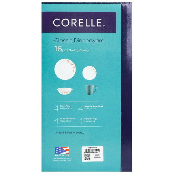 Corelle 16pc Dinner Set - Spring Cherry