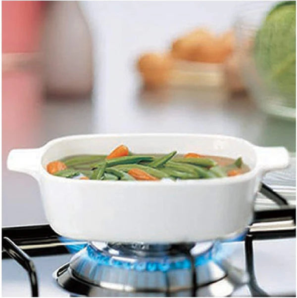 Corningware 4 Pcs Casserole Set - Just White