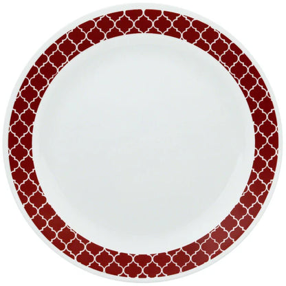 Corelle Crimson Trellies Glass Crockery Set Pakistan