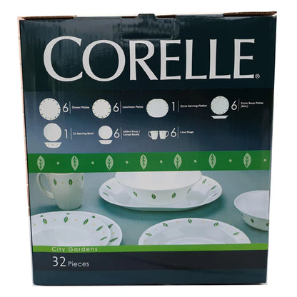 Corelle City Gardens Livingware 32 Piece Dinner Set