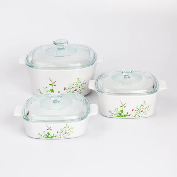 Corningware 6 Pcs Casserole Set - Provence Garden
