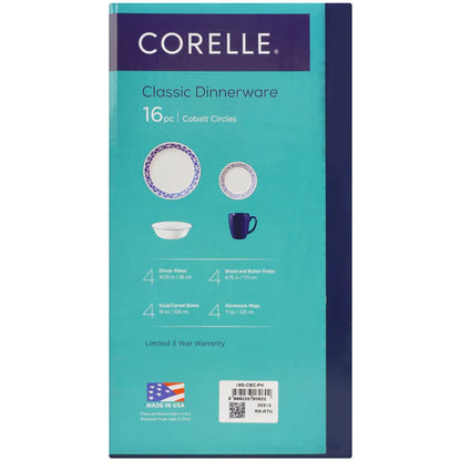 Corelle Cobalt Circle Dinner Set for 4 Pakistan