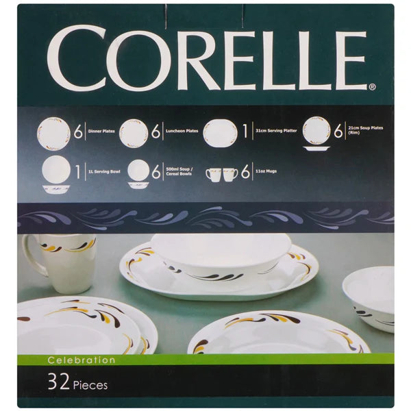 Corelle Livingware Series 32 Pcs Set- Celebration