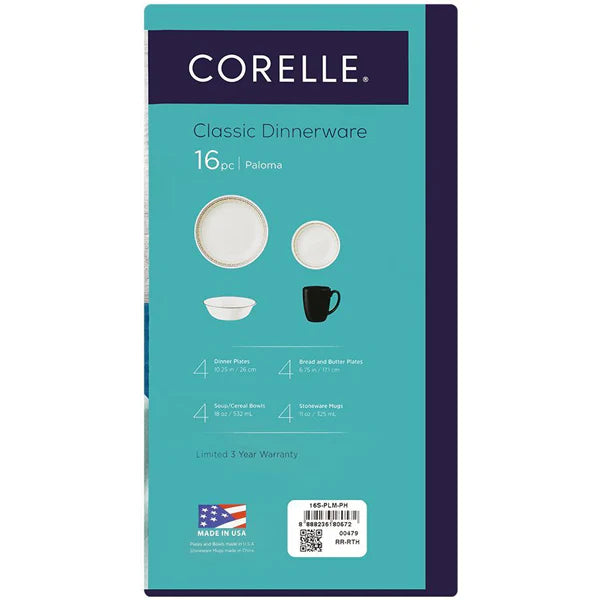 Corelle 16pc Dinner Set - Paloma