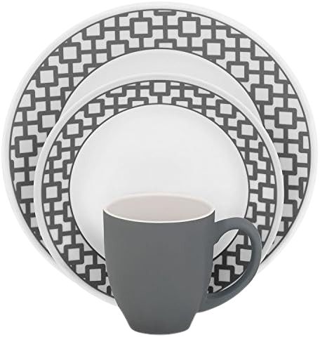 Corelle Impressions Series 16 Pcs Set- Urban Grid