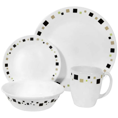 Corelle Geometric Glass Crockery Set Pakistan