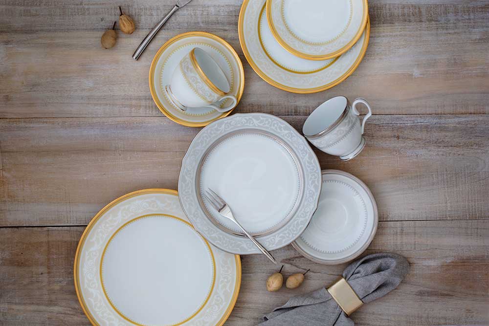 Noritake 98pcs Dinner Set- Glendonald platinum