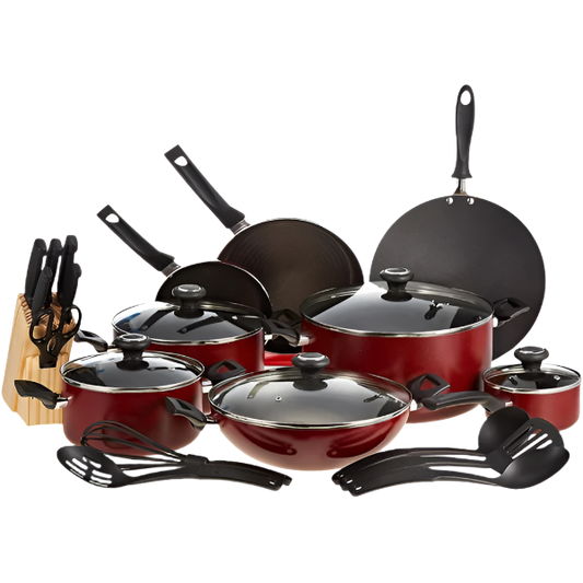 Prestige 25 Pcs Cook Set-  Red