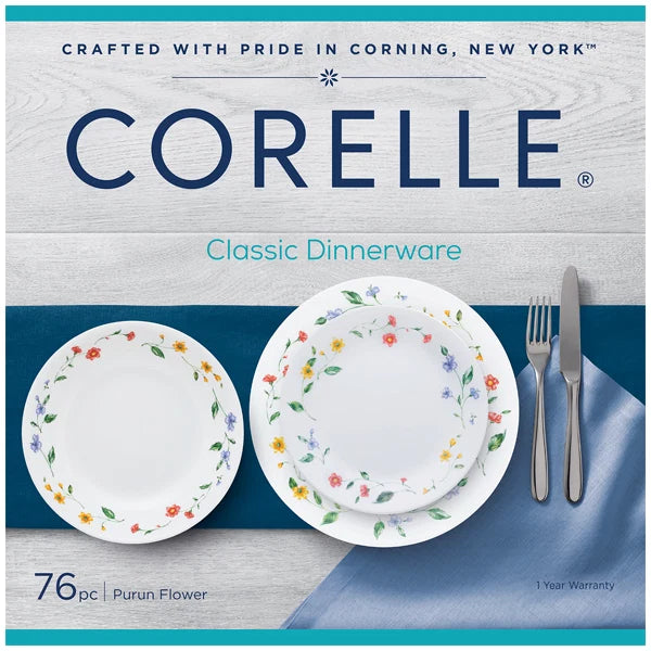 Corelle Livingware 76pc Dinnerware Set Purun Flower Price Pakistan