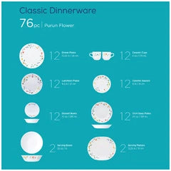 Corelle Livingware 76pc Dinnerware Set Purun Flower Price Pakistan