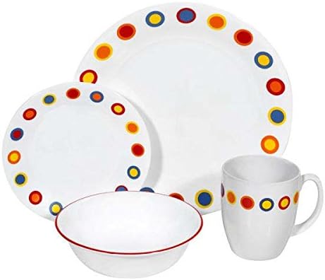 Corelle 16pc Dinner Set Hot Dots Price in Pakistan