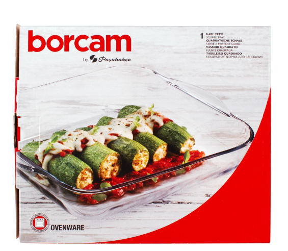 Pasabahce Borcam Ovenware Square Tray