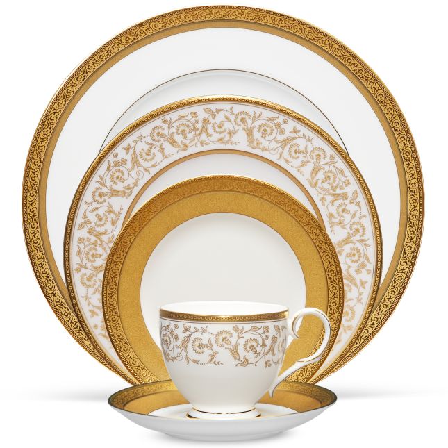 Noritake 98pcs Dinner Set- Summit Gold