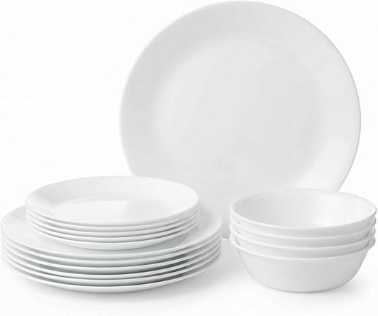 Corelle 18pc Dinnerware Set- Winter Frost White