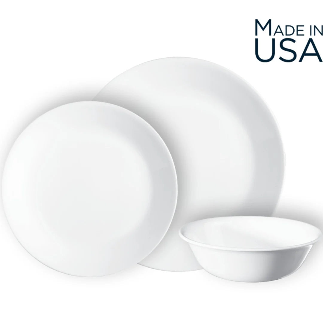 Corelle 18pc Dinnerware Set- Winter Frost White
