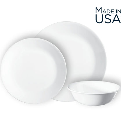 Corelle 18pc Dinnerware Set- Winter Frost White