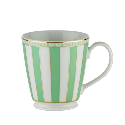 Noritake Carnivale Fine Porcelain Mug 370ml with Gift Box- Apple Green