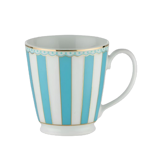 Noritake Carnivale Fine Porcelain Mug 370ml with Gift Box- Light blue