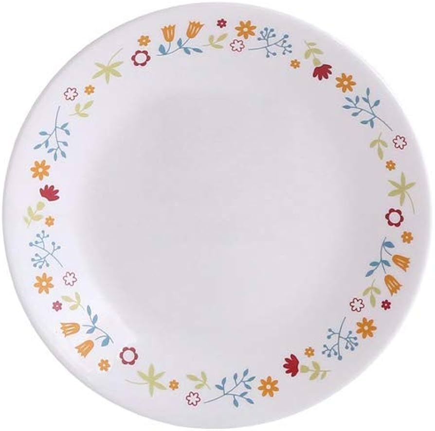 Corelle Livingware Ditsy Flora 18-piece dinner set with floral pattern dinner plates, lunch plates, and bowls