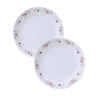 Corelle Floral Fantasy Two Plates White Background Pakistan Crockery