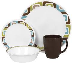 Corelle 16pc Dinner Set Squared Geometric Price in Pakistan
