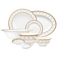 Noritake Trefolio Gold 98 Piece Dinner Set