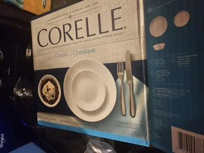 Corelle 18pc Dinnerware Set- Winter Frost White